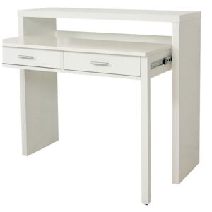 Biała konsola/biurko wysuwane Konsola Woodman Desk