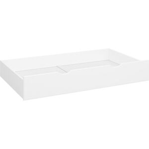 Biała szuflada pod łóżko, na kółkach, duża