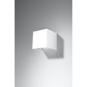 SOLLUX Innowacyjna Lampa na Zewnątrz Kinkiet LUCA Biały LED IP54 Oświetlenie Ścienne Kostka LED