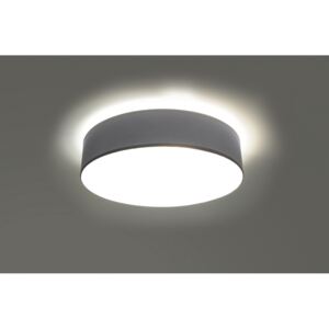 SOLLUX Okrągła Lampa LED Kinkiet/Plafon ARENA 25 Szary Ekskluzywny Design Minimalistyczny Idealna do Salonu Sypialni