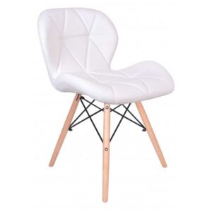 Krzesło tapicerowane MURET DSW - biały