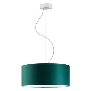Lampa wisząca LYSNE Hajfa, zieleń butelkowa, chrom, E27, 120x40 cm