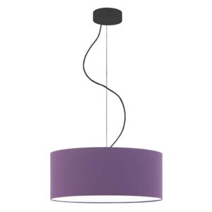 Lampa wisząca LYSNE Hajfa, fioletowa, czarny, E27, 120x40 cm