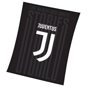 Koc Juventus czarny, 150 x 200 cm