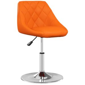 Krzesło biurowe, pomarańczowe, sztuczna skóra