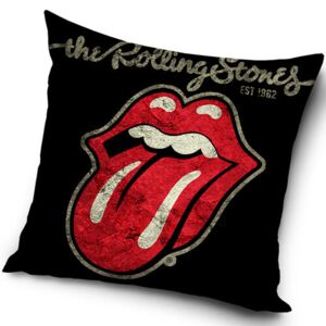 Poszewka na poduszkę Rolling Stones Black, 45 x 45 cm