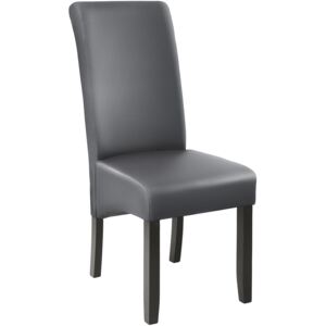 Tectake 403589 eleganckie krzesło do jadalni lub salonu - szary