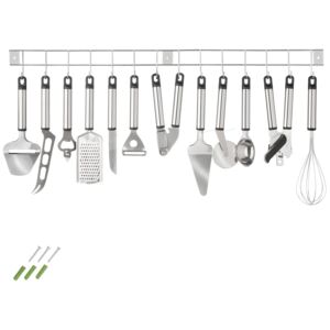 Tectake 400591 zestaw 13 narzędzi kuchennych ze stali nierdzewnej - srebrny