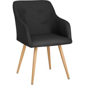 Tectake 403195 krzesło tanja - czarny