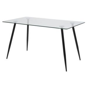 Szklany stół Ramis 80x140 cm - czarny