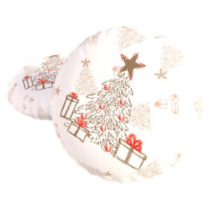 Dekoracyjna poduszka z wypełnieniem Christmas biały 40x40 cm