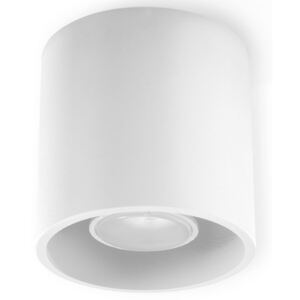 Sollux Lampa Plafon ORBIS 1 biały SL.0021 Oprawa Sufitowa Idealna do Salonu Korytarza Minimalistyczne Oświetlenie Gu10 LED
