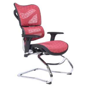 Ergonomiczny fotel biurowy ERGO 750 czerwony