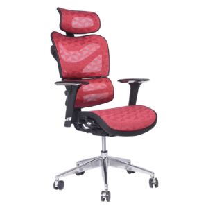 Ergonomiczny fotel biurowy ERGO 600 czerwony