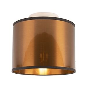 Plafon / Lampy sufitowe miedź 20cm - Drum Oswietlenie wewnetrzne