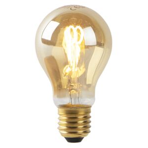 Żarówka LED E27 A60 2W 90lm 2200K filament złota