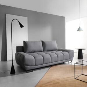 Rozkładana sofa ze schowkiem, 3 osobowa kolor Venice Grey, dł.218xszer.112xwys.71 cm
