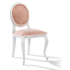 Krzesło tapicerowane Dream - różowe