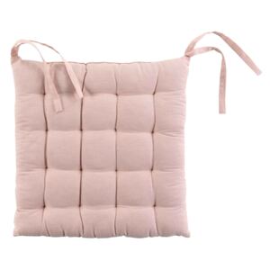Dwustronna poduszka na krzesło, różowa/szara, 40 x 40 cm