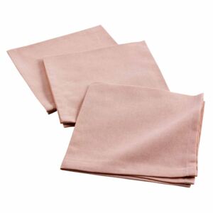 Serwetki bawełniane 3 szt., różowe, 40 x 40 cm