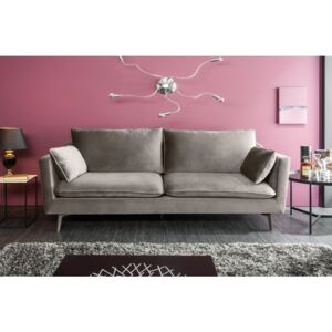 Sofa famous 210cm srebrnoszary aksamit / 39023