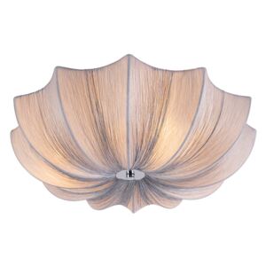 Designerski Plafon / Lampy sufitowe szary jedwab 52cm - Plu Oswietlenie wewnetrzne