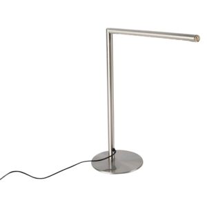 Nowoczesna lampa stołowa stal z dotykowa ściemnialna zawiera LED - Douwe Oswietlenie wewnetrzne