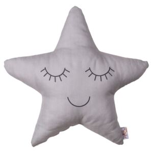 Szara poduszka dziecięca z domieszką bawełny Apolena Pillow Toy Star, 35x35 cm