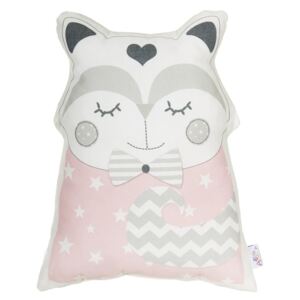 Różowa poduszka dziecięca z domieszką bawełny Apolena Pillow Toy Smart Cat, 23x33 cm