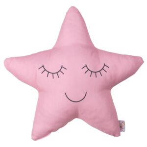 Różowa poduszka dziecięca z domieszką bawełny Apolena Pillow Toy Star, 35x35 cm
