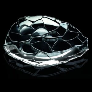 Talerz do serwowania ze szkła kryształowego Nachtmann Petals Charger Plate, ⌀ 32 cm