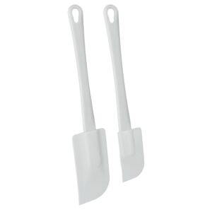 Zestaw 2 białych plastikowych szpatułek Metaltex