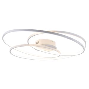 Designerski Plafon / Lampy sufitowe biały 80cm 3-stopniowe ściemnianie LED - Rowin Oswietlenie wewnetrzne