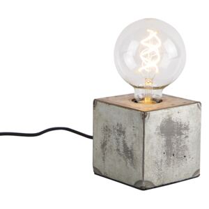Industrialna lampa stołowa szara - Samia Sabo Oswietlenie wewnetrzne