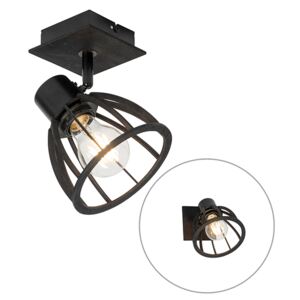 Industrialny Kinkiet / Lampa scienna czarny - Fotu Oswietlenie wewnetrzne