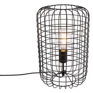 Industrialna lampa stołowa czarna 40cm - Bliss Vefa Oswietlenie wewnetrzne
