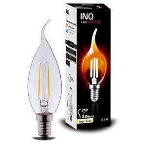 Żarówka LED INQ Deco Świeczka Edison LDB030WW, E14, 2 W