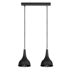 Lampa wisząca LAMPEX Alla 2, czarna, 40 W, 80x40 cm