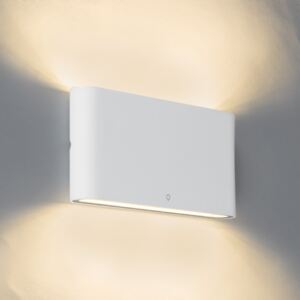 Zewnetrzna Kinkiet / Lampa scienna zewnętrzny biały 17.5cm LED IP65 - Batt Oswietlenie zewnetrzne