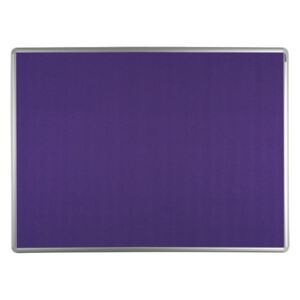 Tablica tekstylna ekoTAB w aluminiowej ramie, 90 x 60 cm, fioletowa