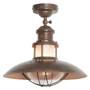 Industrialna lampa sufitowa rdzawobrązowa - Louisanne Oswietlenie wewnetrzne