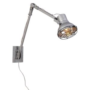Rustykalny / Vintage Kinkiet / Lampa scienna regulowany stalowy - Rego Oswietlenie wewnetrzne