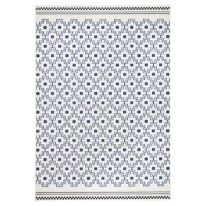 Niebiesko-biały dywan Hanse Home Cubic, 70x140 cm