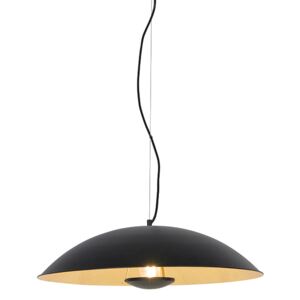 Vintage lampa wisząca czarna ze złotem 60 cm - Emilienne Novo Oswietlenie wewnetrzne