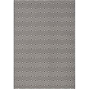 Czarny dywan odpowiedni na zewnątrz Bougari Karo, 160x230 cm