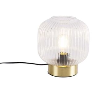 Mosiężna lampa stołowa w stylu art deco - Karel Oswietlenie wewnetrzne