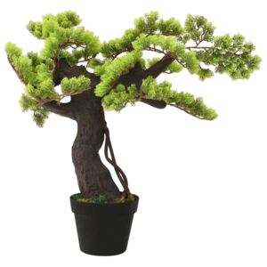 Sztuczne bonsai z cyprysu, z doniczką, 75 cm, zielone