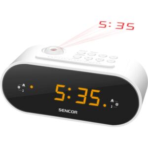 Sencor SRC 3100 W Radiobudzik z projektorem, biały