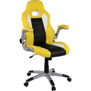 Fotel biurowy Premium GT Stripes Series, żółty