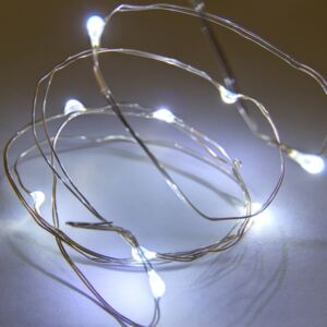 Łańcuch świetlny LED decoLED, zasilany bateryjnie - kropelki